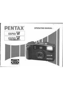 Pentax Espio W manual. Camera Instructions.